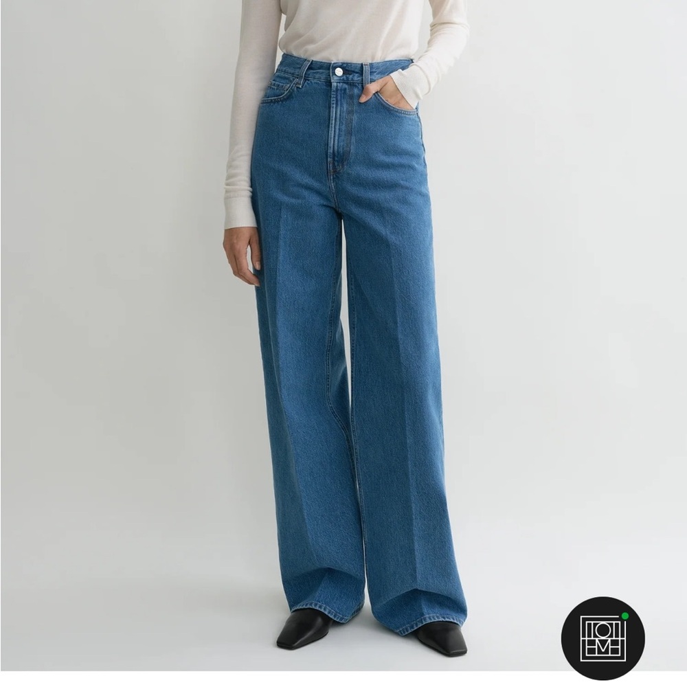 Toteme Blue Flare & Wide Leg Jeans